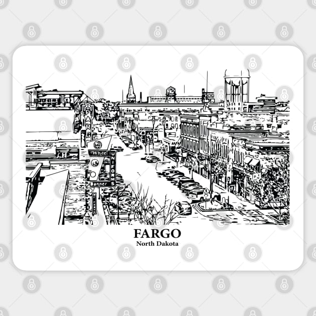 Fargo - North Dakota Sticker by Lakeric